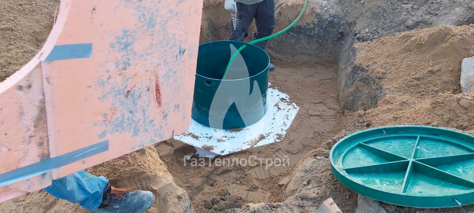 Фото монтажа септика