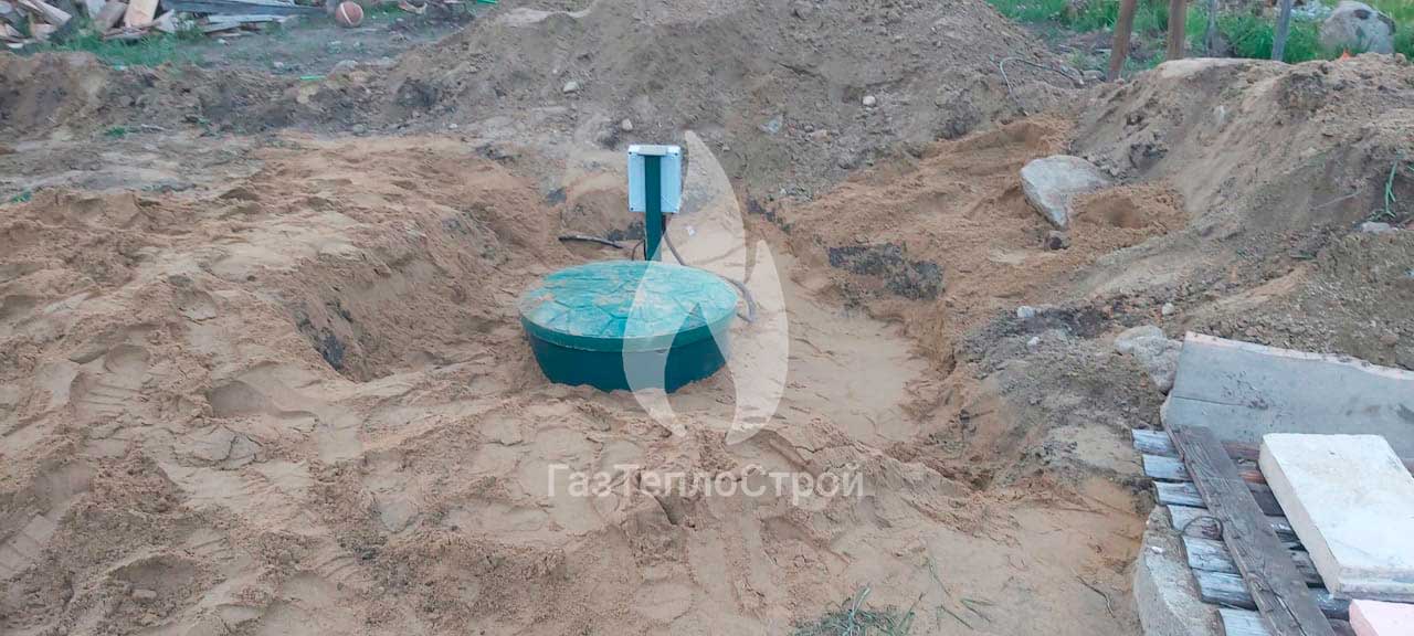 Фото установленного септика